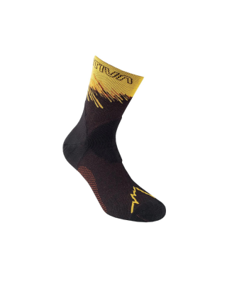  Pánské ponožky LA SPORTIVA Ultra running socks black/yellow